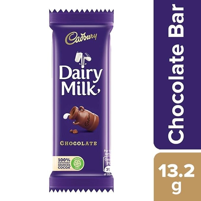 Cadbury Dairy Milk Chocolate Bar (13.2g)​